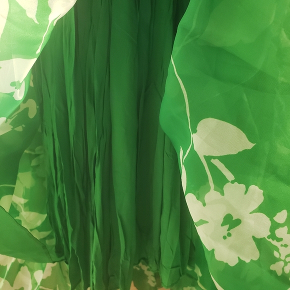 NWT SELKIE Corset Dress Green Floral Small - Picture 9 of 11